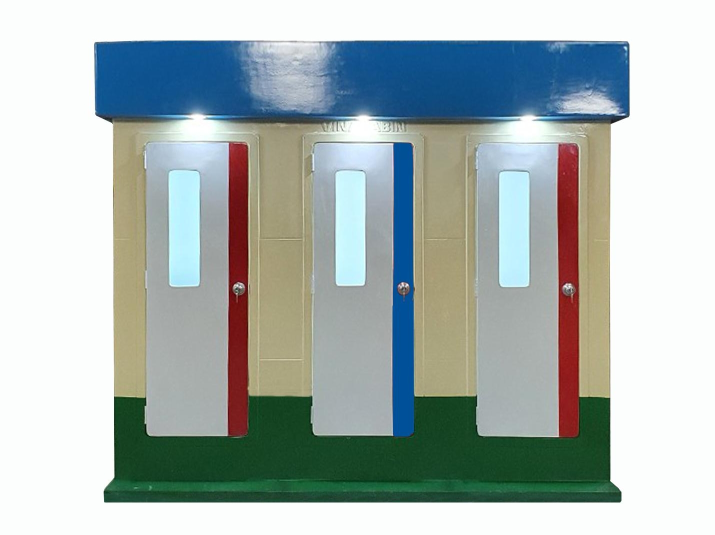 Nhà tắm công cộng di động 3 buồng Vinacabin V18.3S