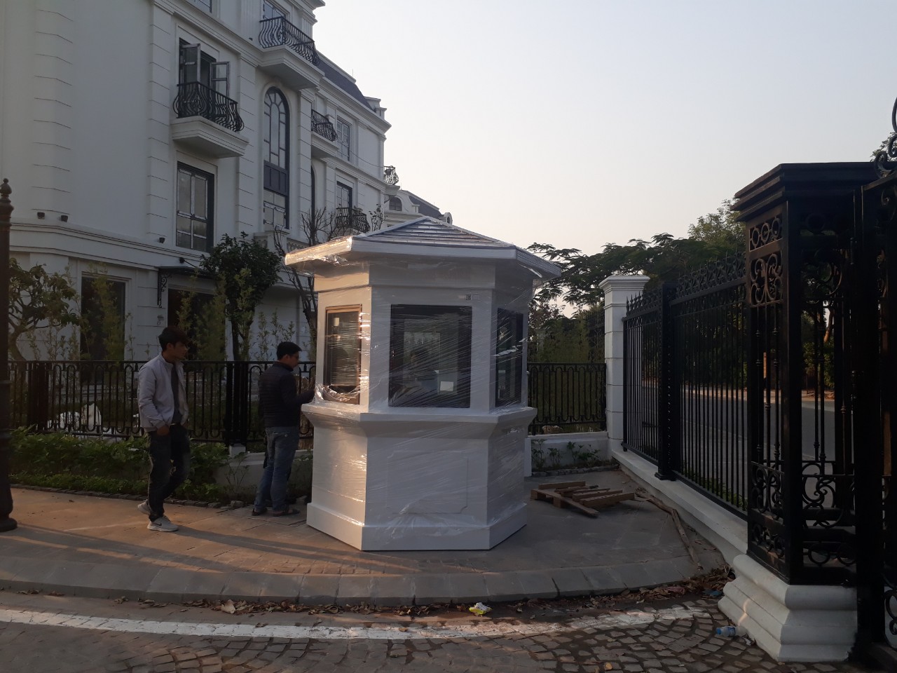 Mẫu nhà bảo vệ lục giác
