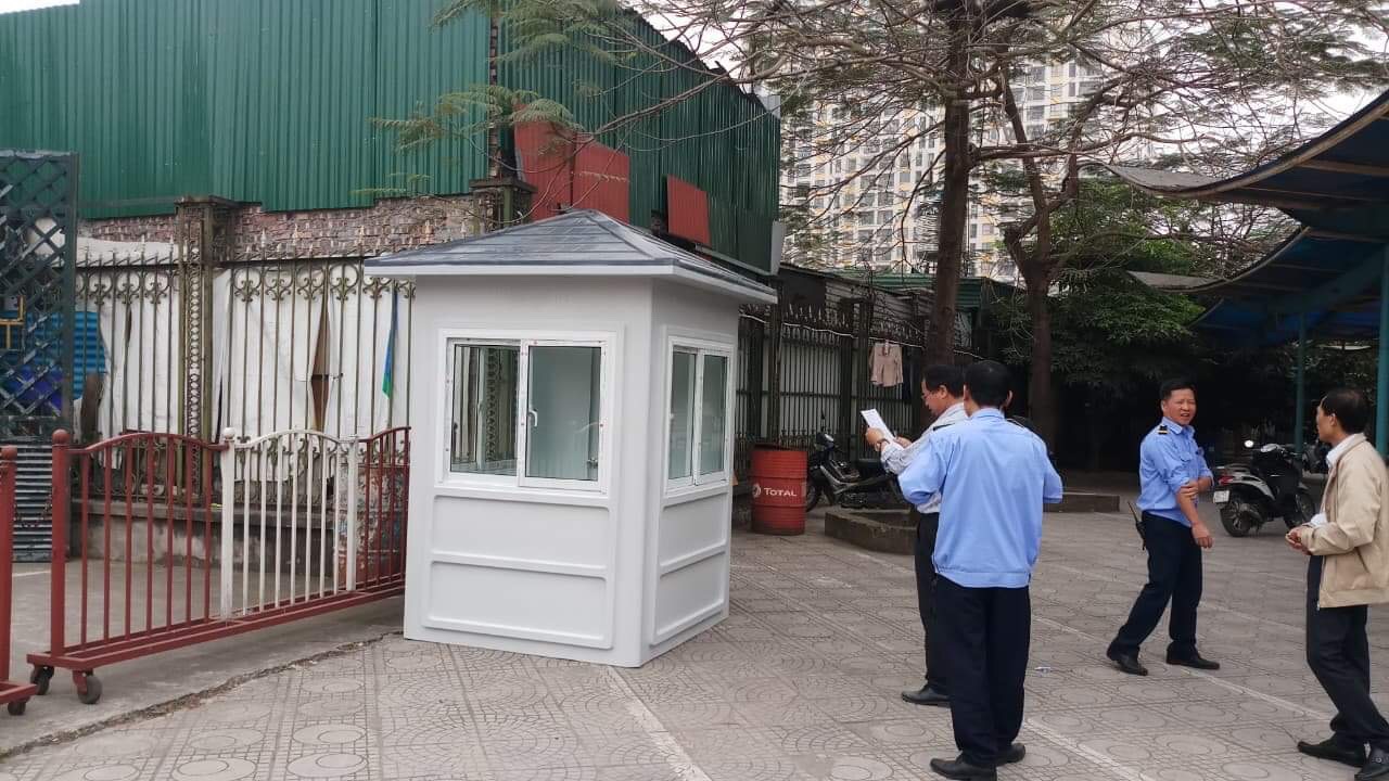 Lắp đặt bốt bảo vệ tại khu đô thị Dạ Hợp