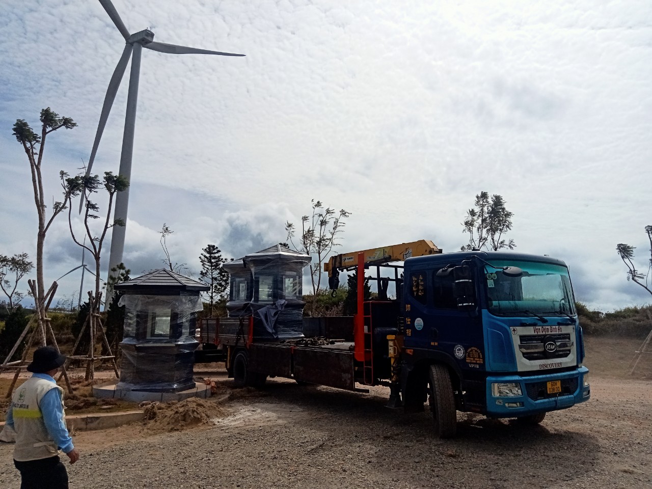 Thi công chốt bảo vệ tại Tây Nguyên